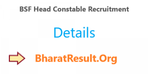 BSF Head Constable Recruitment 2020 : 10th Pass Apply Now