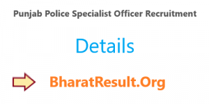 Punjab Police Specialist Officer Recruitment 2020 : 797 Vacancies