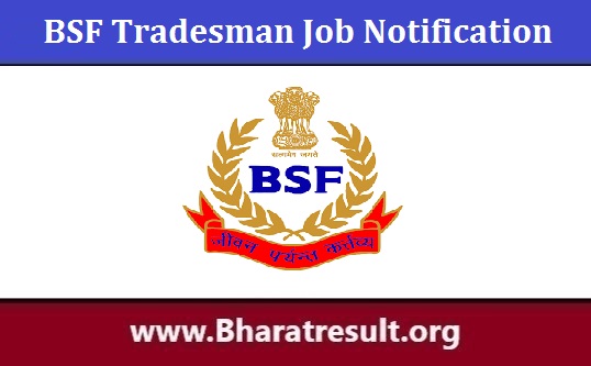 BSF Tradesman Job Notification | बीएसएफ ट्रेड्समैन भर्ती 2023