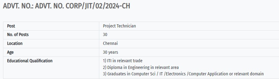 CDAC Project Technician Recruitment 2024 | सीडीएसी परियोजना तकनीशियन भर्ती 2024